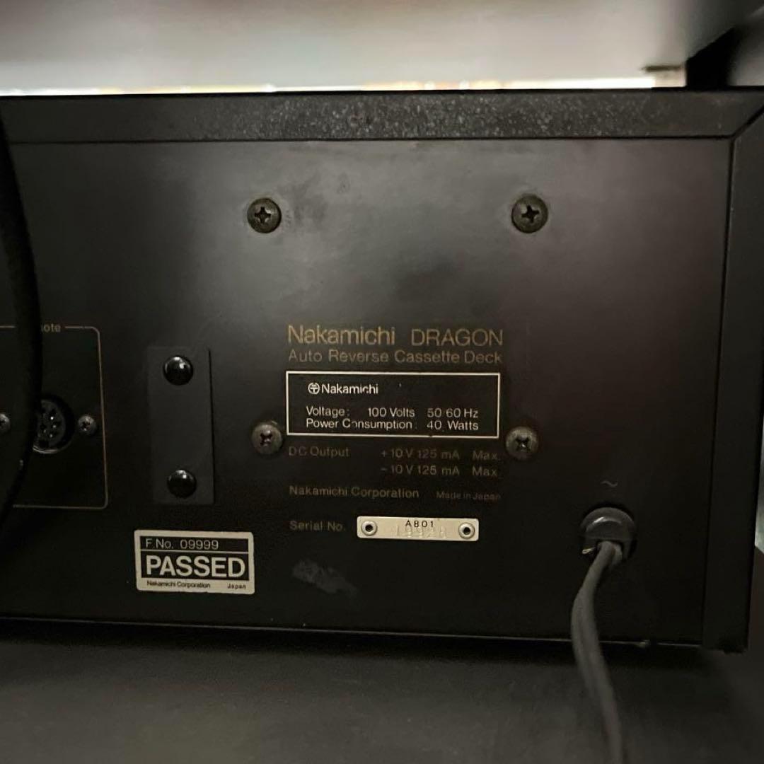 ☆最安値☆【再生録音確認済み】Nakamichi DRAGON カセットデッキ