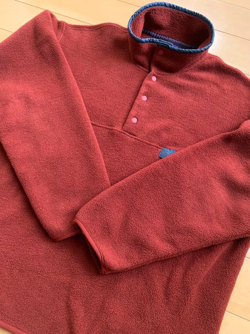 【M】Patagonia 02年 シンチラ スナップT レンガ色 メキシコ製