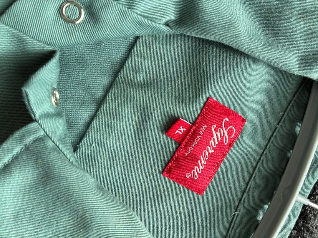 Supreme ミントグリーン 長袖シャツ XL バラ 薔薇 rose