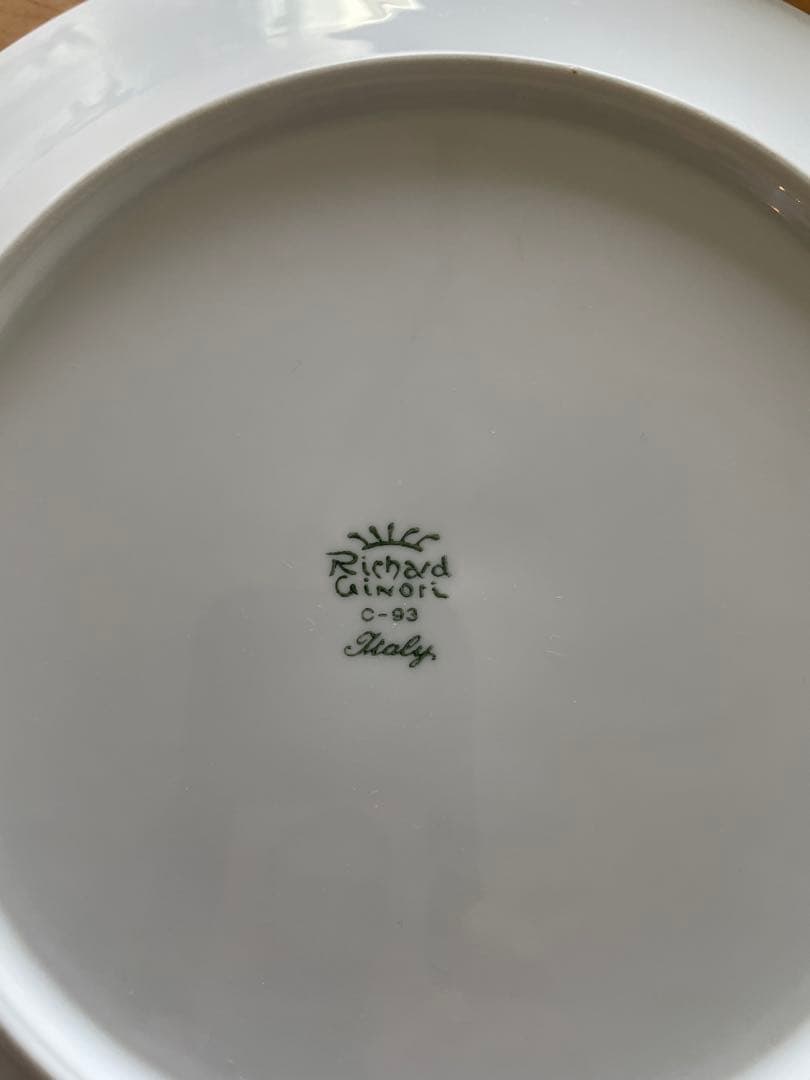 ジノリ　ベッキオホワイト　ディナープレート26cm×5