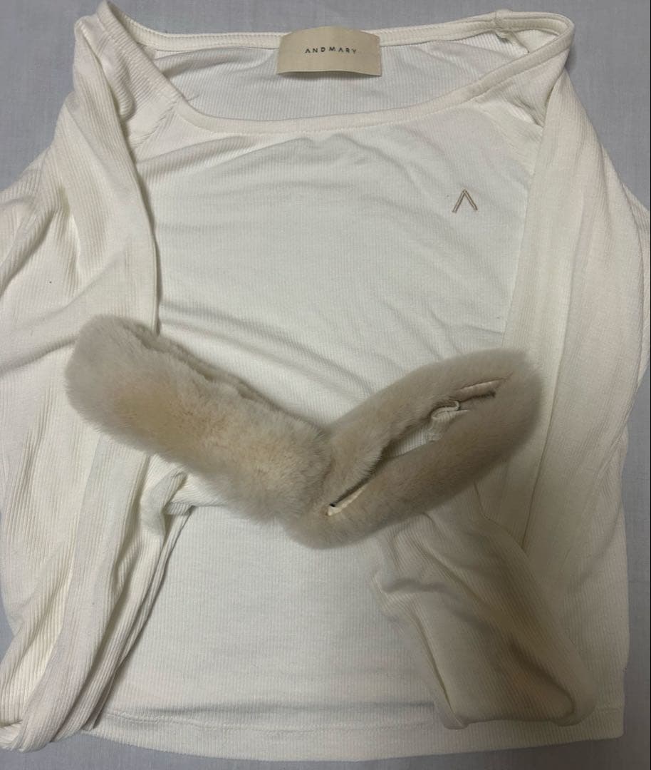 トップス andmary Ravi fur tops