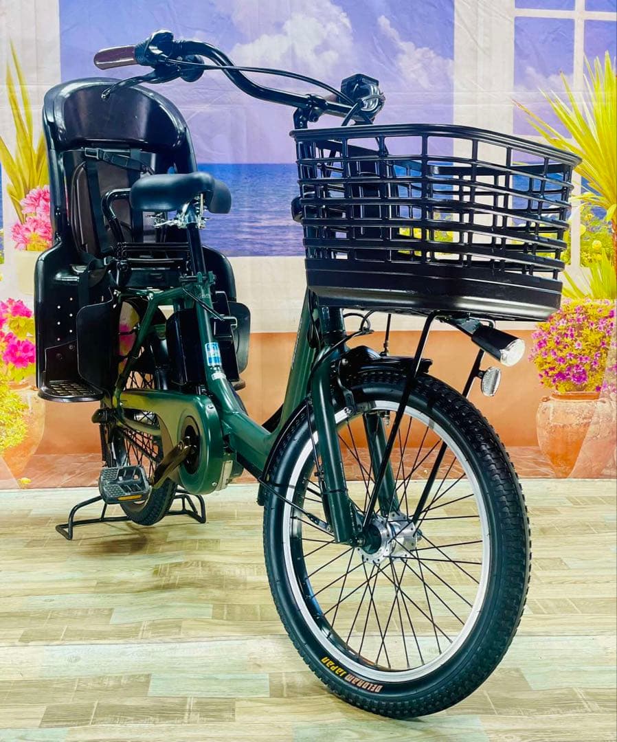 王様ギュットアニーズ⭐️16AHパナソニック子供乗せ電動アシスト自転車Y3089