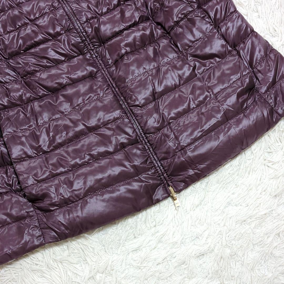 未使用級 HERNO 46 リバーシブル フレンチスリーブ ケープ ダウンベスト