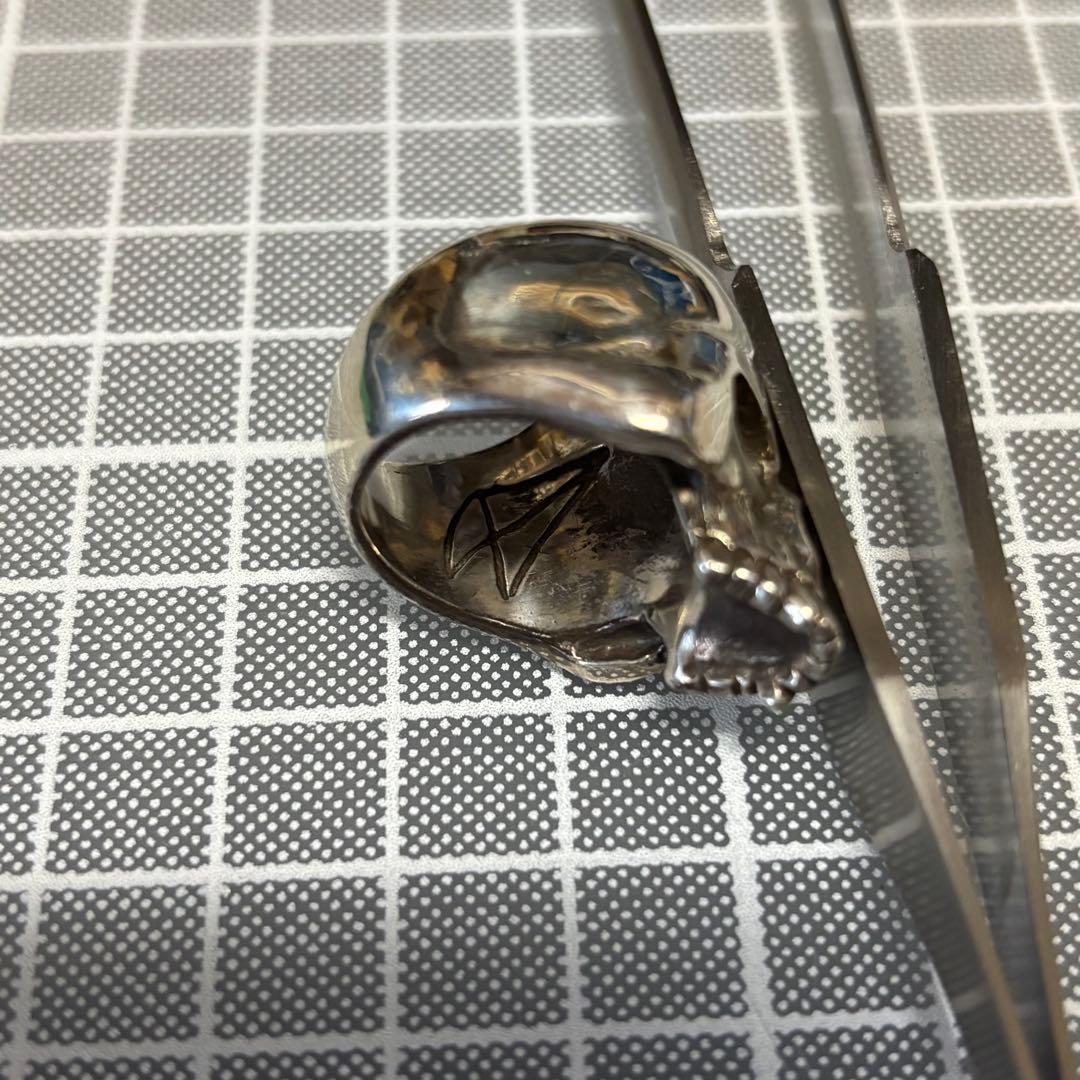 CRAZY PIG クレイジーピッグ ラージエビルスカル リング シルバー925