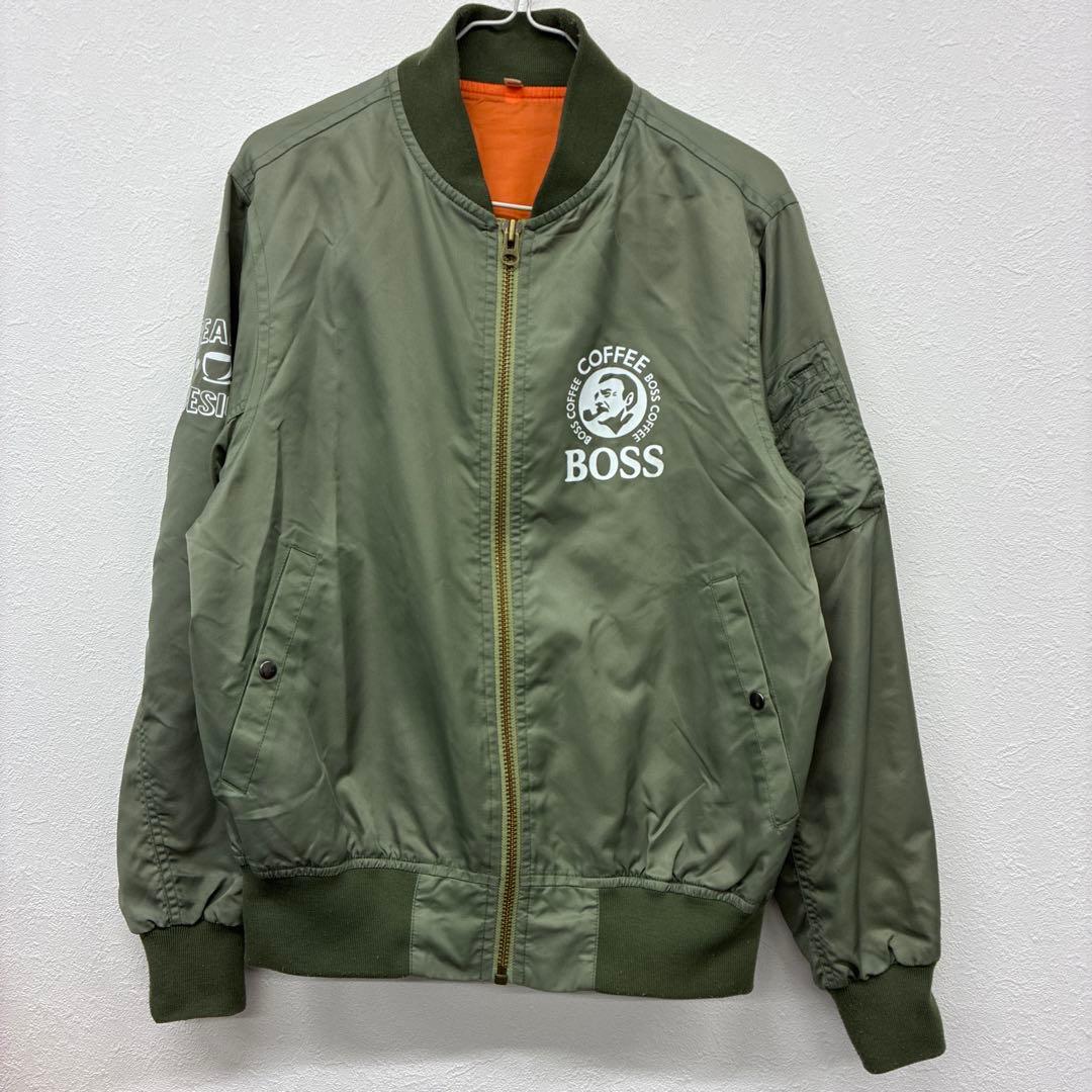 BOSS オリーブ色 ジャケット　FREE ◇45