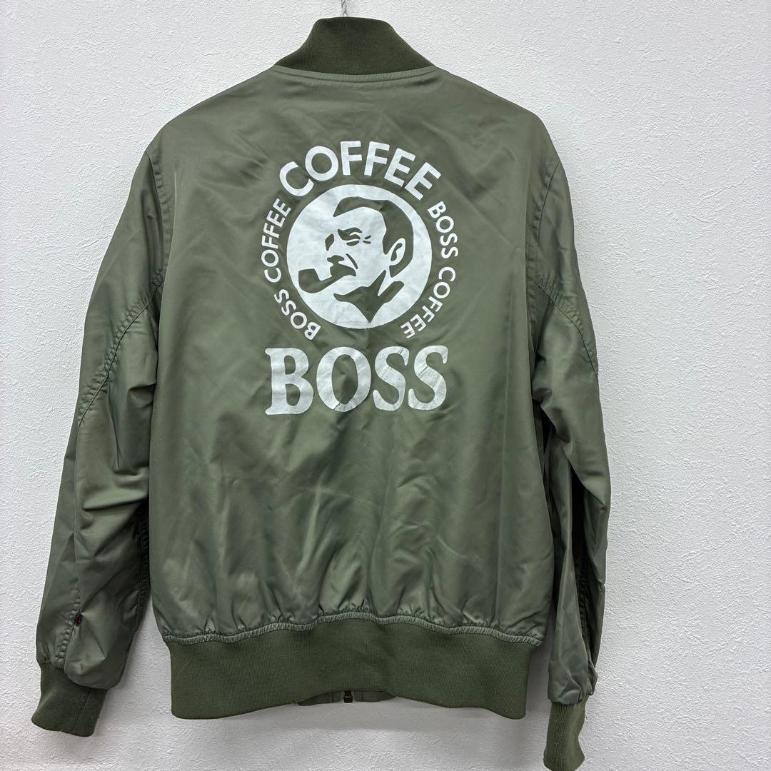 BOSS オリーブ色 ジャケット　FREE ◇45