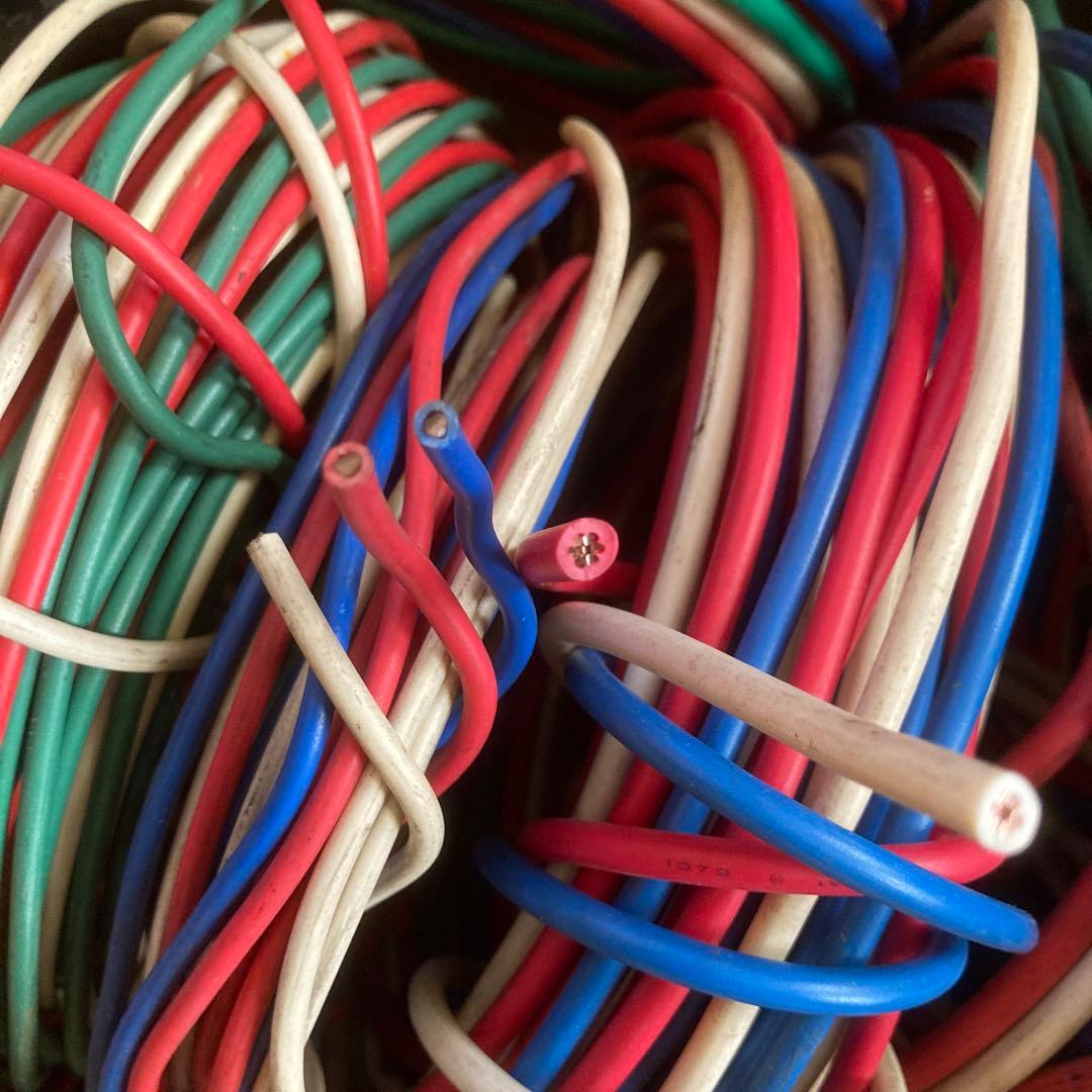 ピカ銅　並銅　被覆付き電線