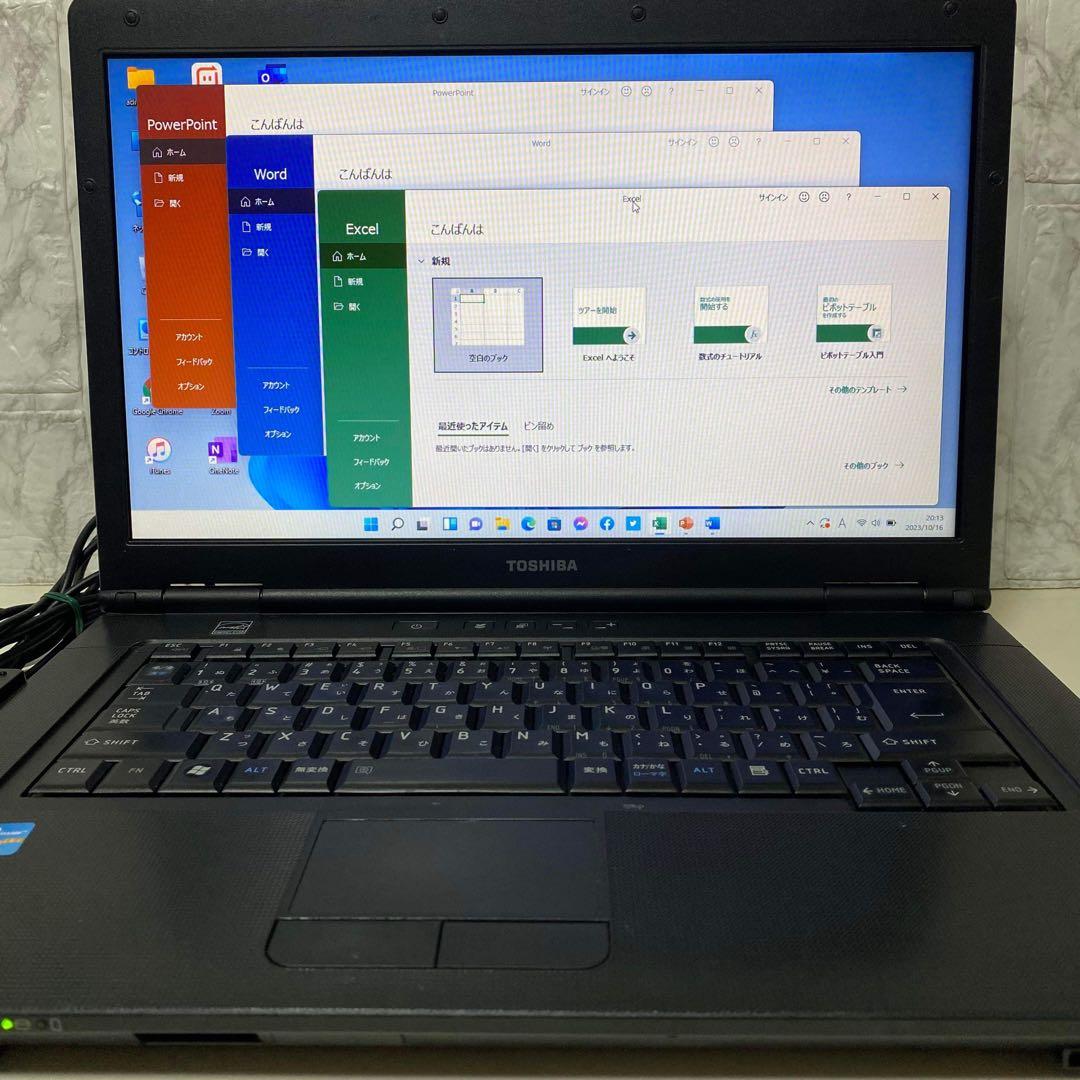 TOSHIBAノートパソコン　Windows11 オフィス付き