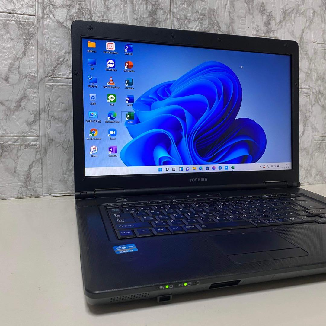 TOSHIBAノートパソコン　Windows11 オフィス付き