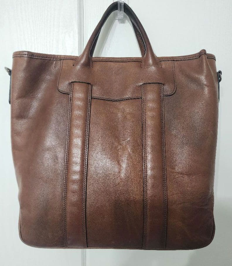 万双 シモーネ サンタフェトートM ダークブラウン トートバッグ ビジネスバッグ