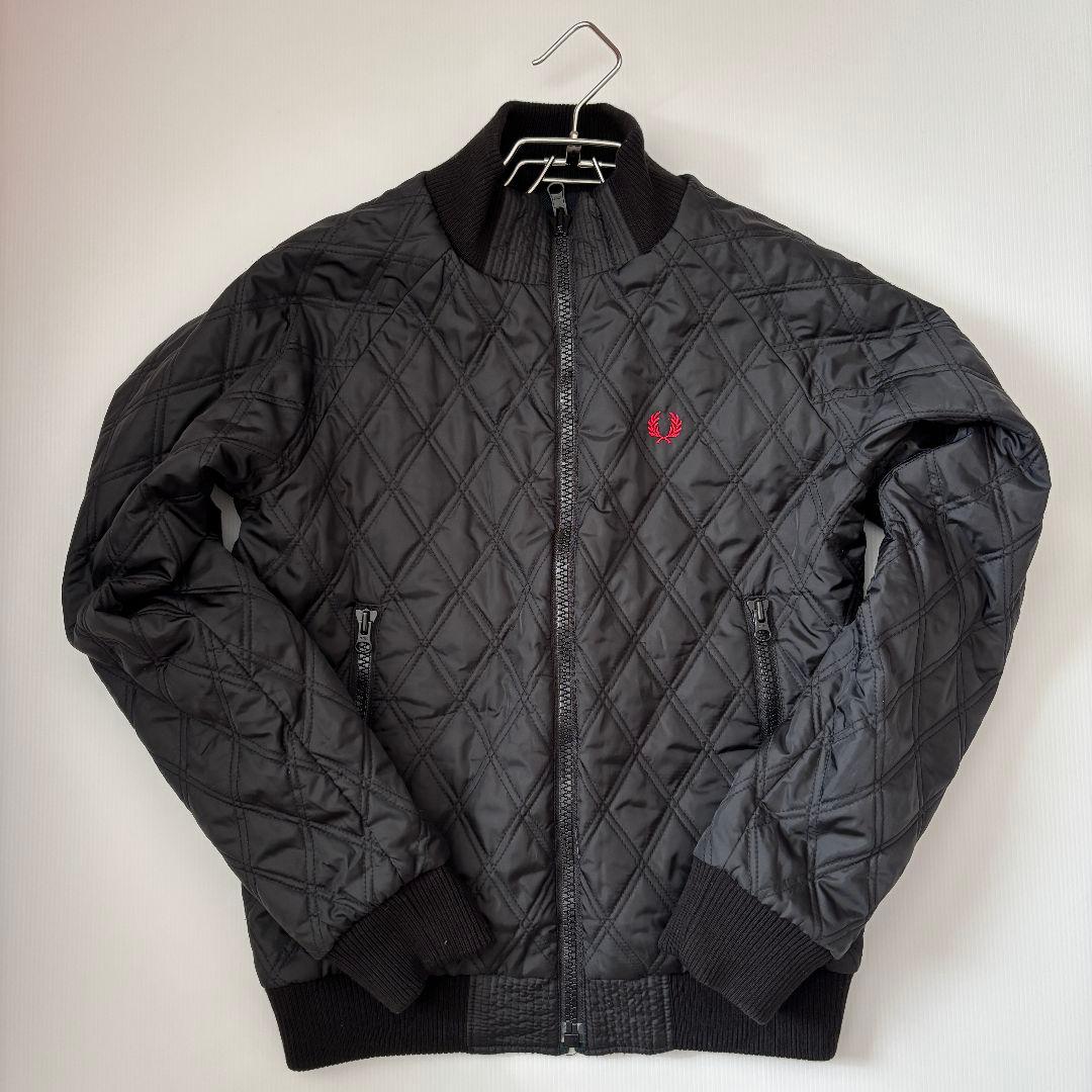 【美品】フレッドペリー　キルティングジャケット　チェック　リバーシブル　Sメンズ