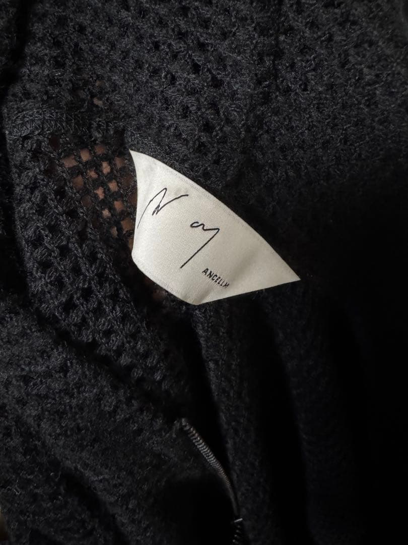 ANCELLM アンセルム メッシュフードパーカー ブラック
