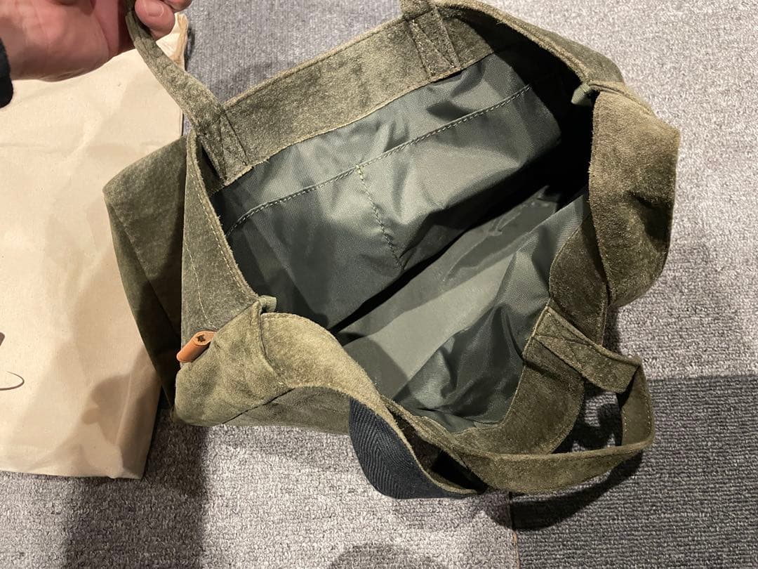 TSUCHIYA KABAN 2way レザーエコトートトートバッグ スエード