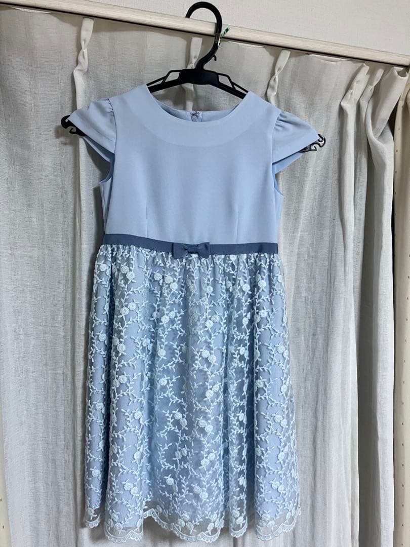 アーヴェヴェ フォーマルワンピース120センチ水色 ボレロセット入学式 卒業式