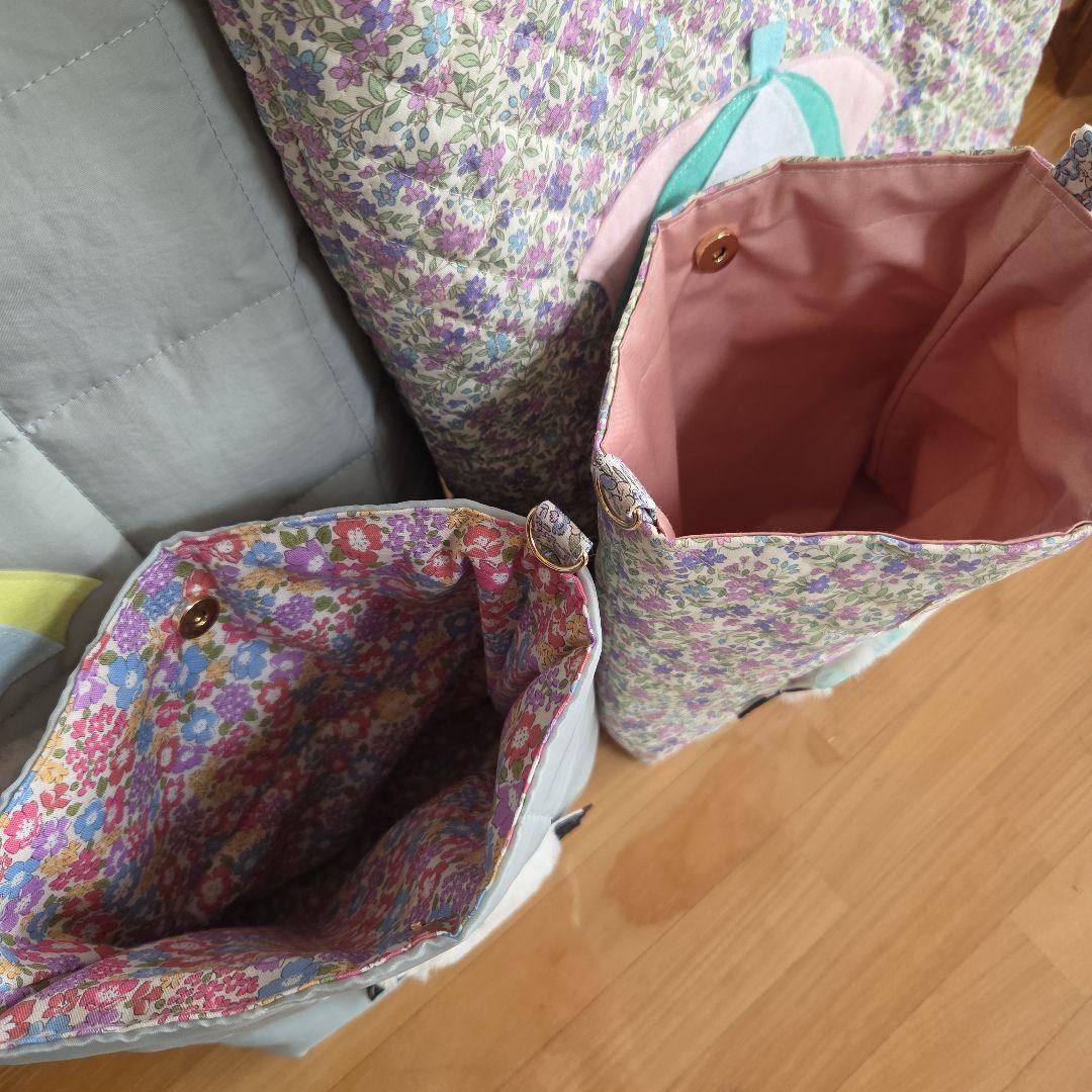 ●いちご●もふもふシマエナガ　ハンドメイド　肩がけ&ショルダー