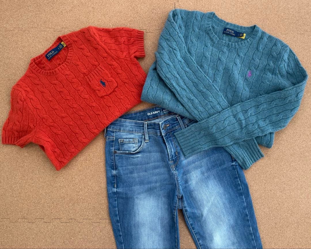 Polo Ralph Lauren ケーブルニットセーター QRコード付き