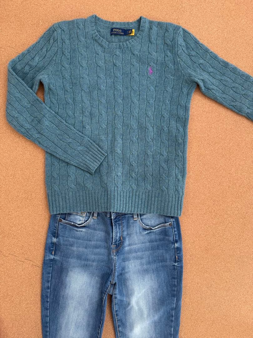 Polo Ralph Lauren ケーブルニットセーター QRコード付き