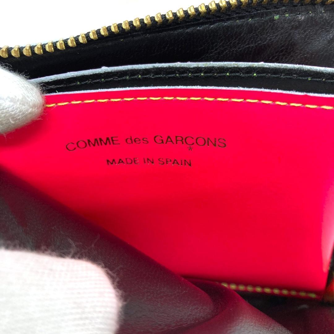 コムデギャルソン 財布 レザー ケース ブルー ユニセックス 黄 橙