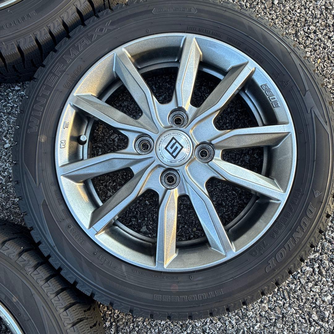 155/65r14 DUNLOP WINTER MAXX スタッドレス　2023