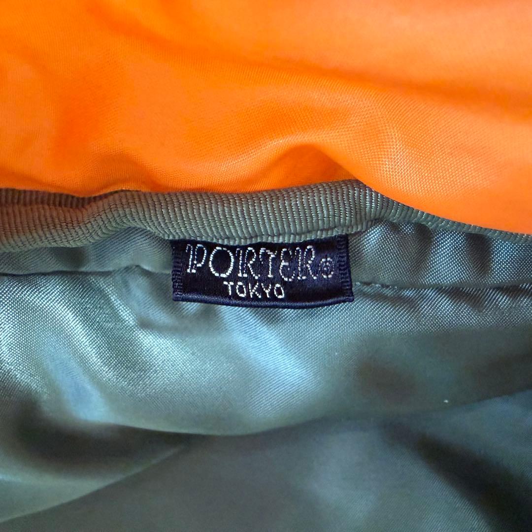 希少PORTERポータータンカーボディーバックウエストポーチセージグリーン S
