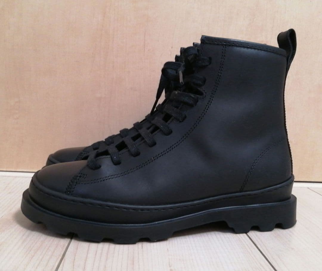 美品 Camperブルートゥス アンクルブーツ ブラック 37