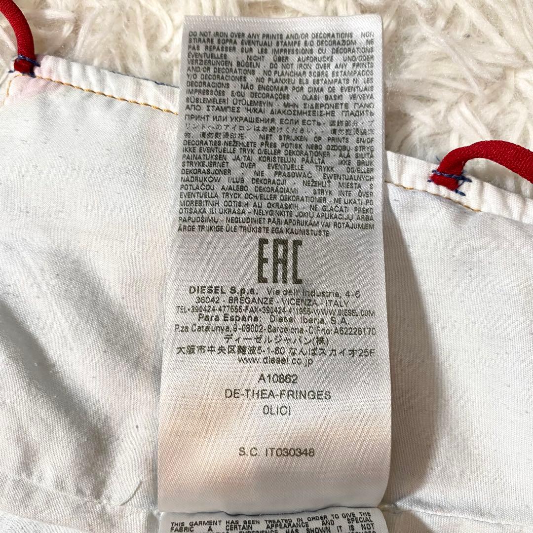 DIESEL 23SS Dロゴ プレート デニム トップス 38