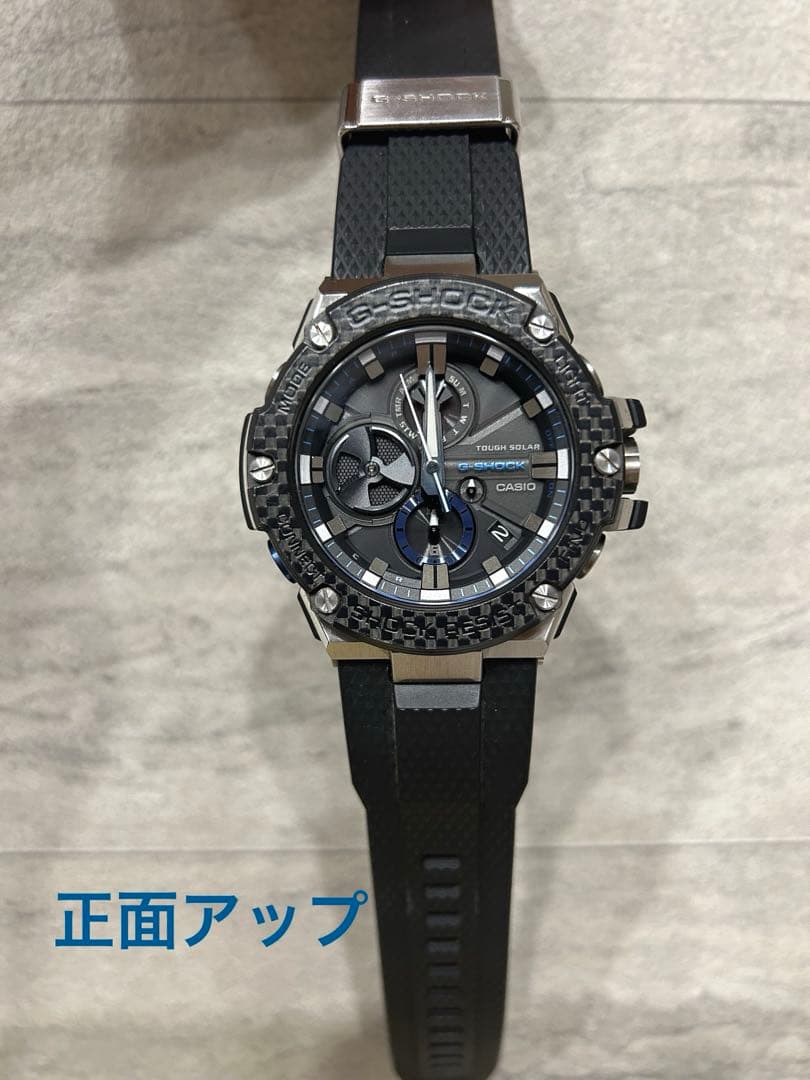 【使用品】CASIO GST-B100 G-SHOCK ブラック×ネイビー色