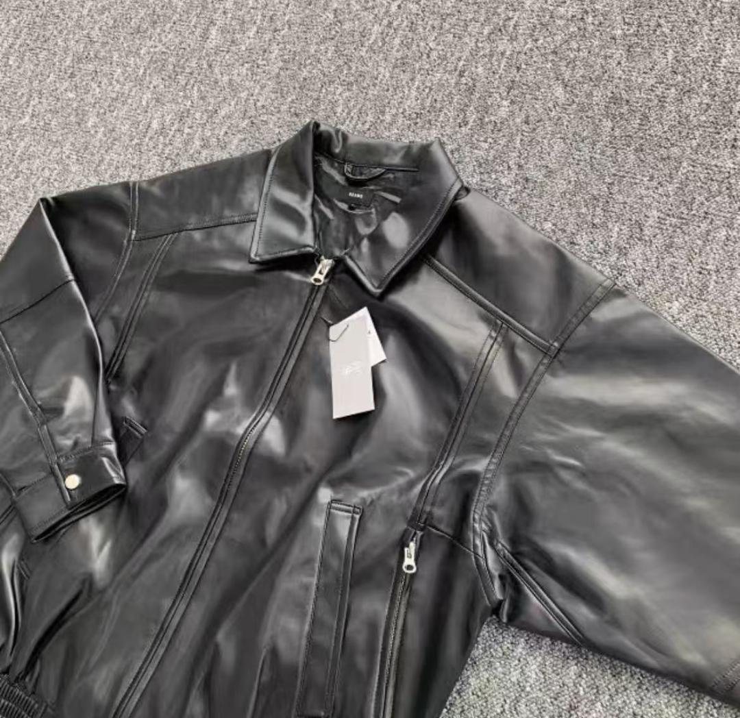BEAMSブラックレザージャケット