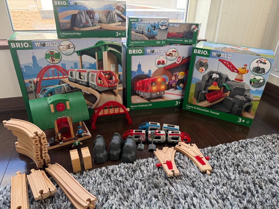 BRIO メトロ鉄道セット 木製おもちゃ6シリーズセット売り