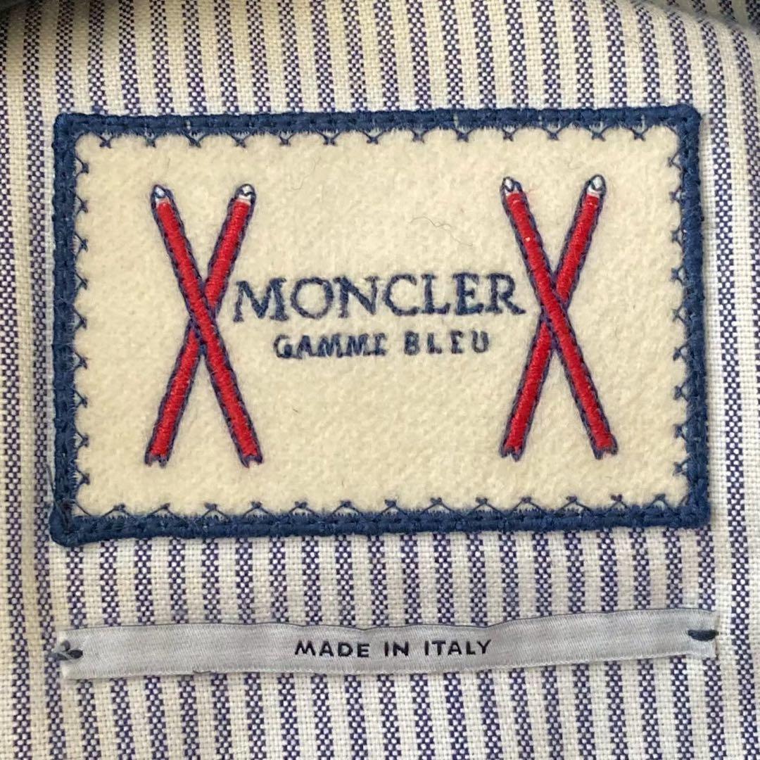 モンクレール モンクレールガムブルー ウール ダウンジャケット ブラック