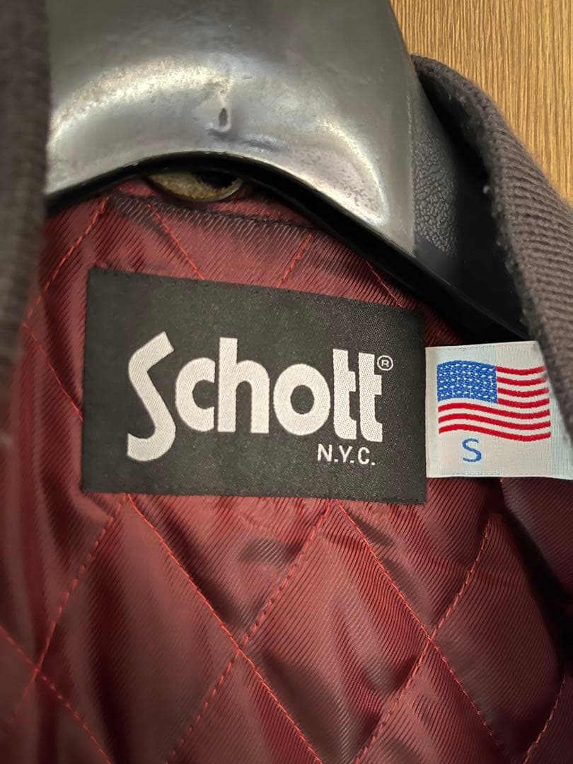 Schott レザー ma1 S 黒