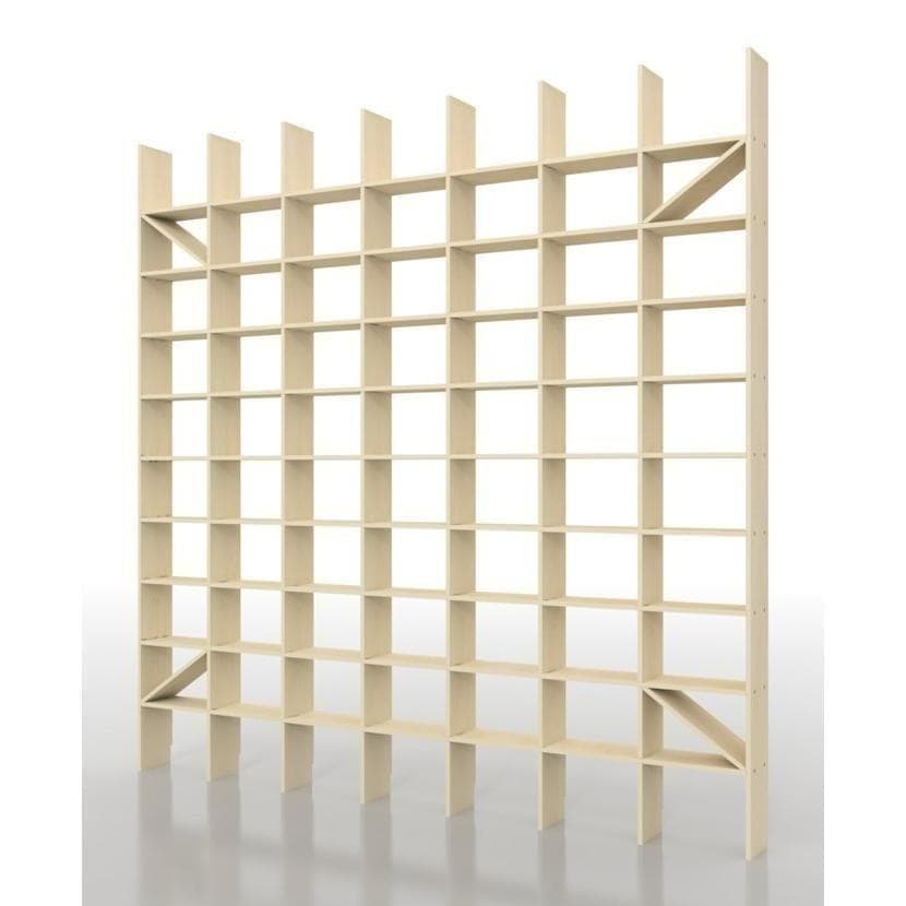 マルゲリータ　壁一面　本棚　シェルフ　縦10コマ×横7コマ　奥行180mm