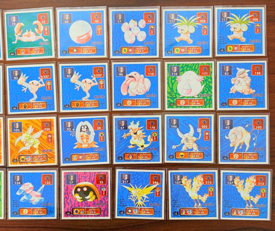 【希少】ポケモン 最強シール烈伝 アマダ 初期 102枚まとめ売り　ミュウツー