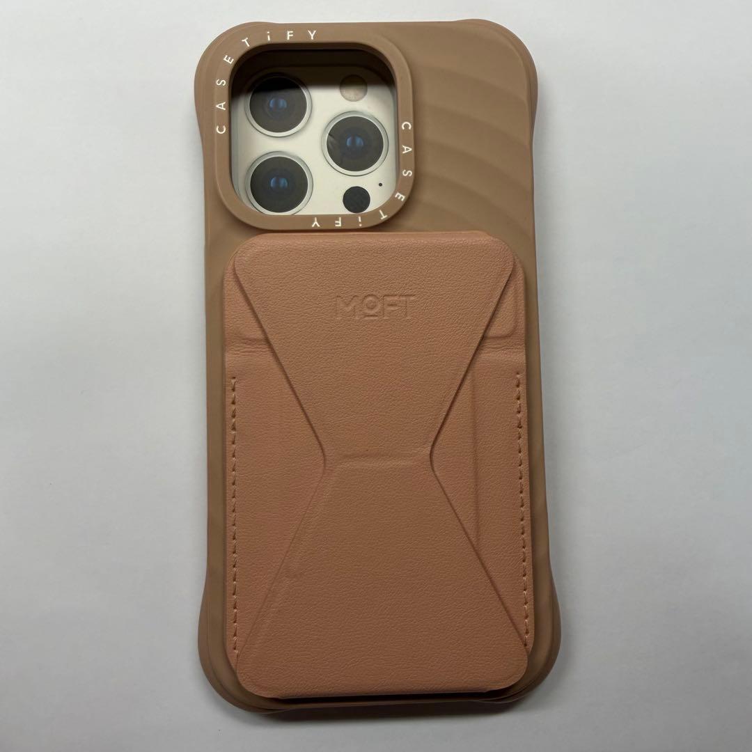 CASETiFY ウェーブシリコンケース iPhone15Pro ラテ MOFT