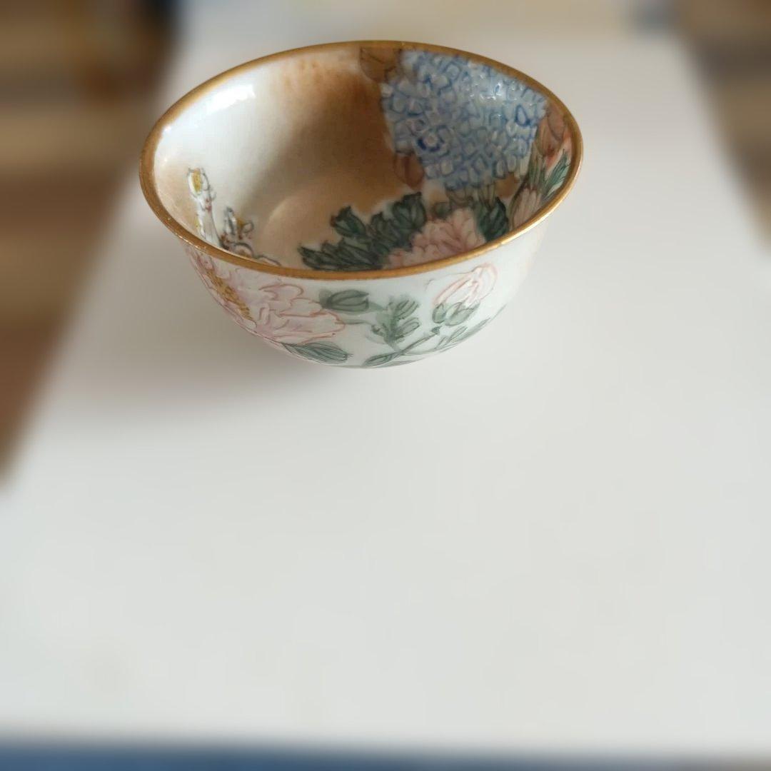 九谷焼　鏑木　お猪口3セット　アンティーク