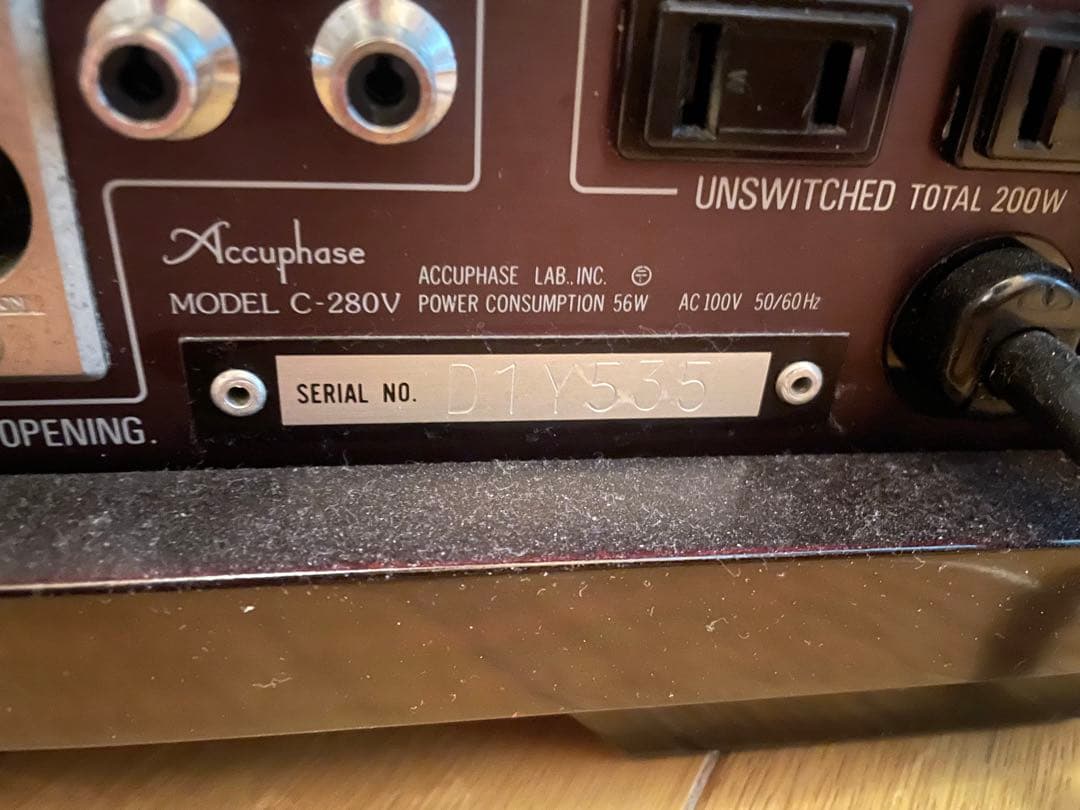 アキュフェーズ　C-280V 動作確認済み