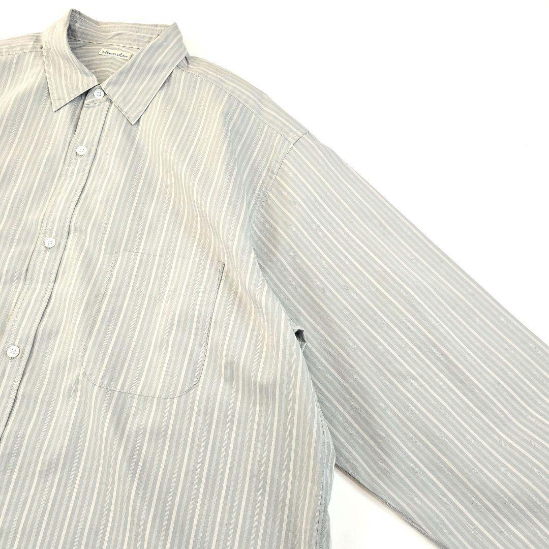 極美品★スティーブンアラン ストライプ レギュラーカラー シャツ　XL　2万