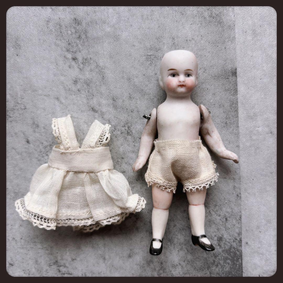 レアアンティーク 極小ミニョネット　ヴィンテージガラスケース付き