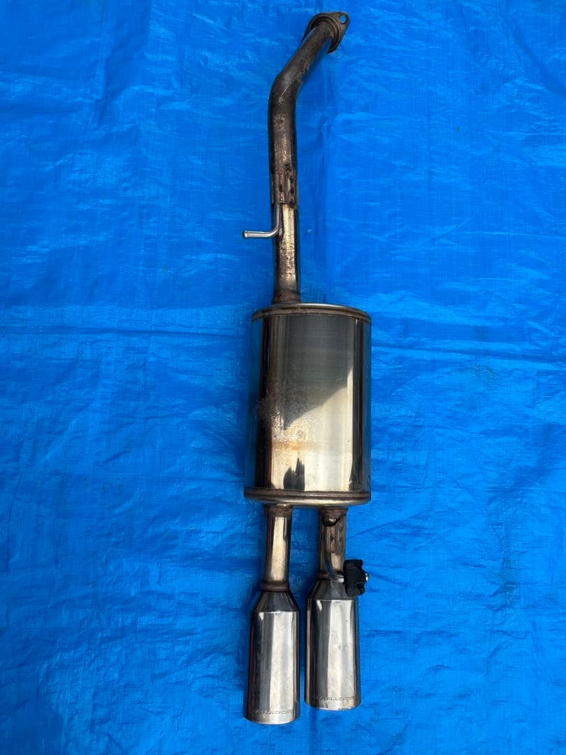 プリウス ZVW30 ガナドール ステンレススチール ダブルテールパイプマフラー