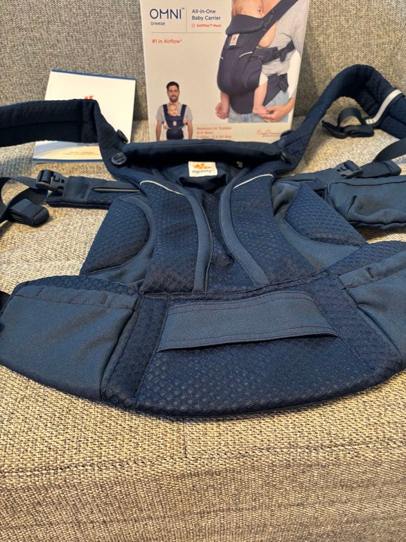 【超美品】エルゴergobaby OMNI 360 ネイビー抱っこ紐