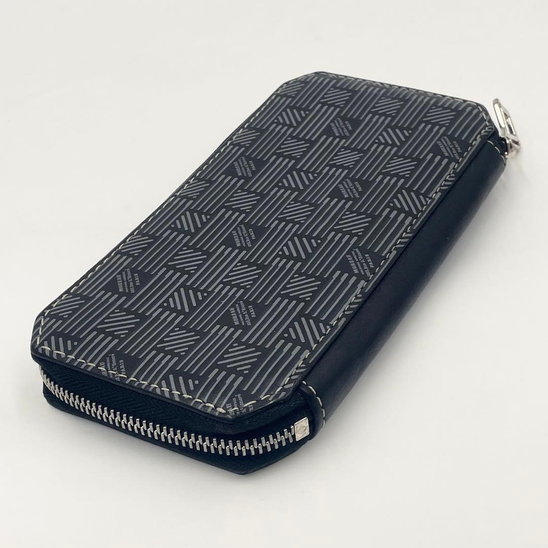 【定価11万】 モローパリ コンチネンタル ジッピーウォレット カーフスキン 黒