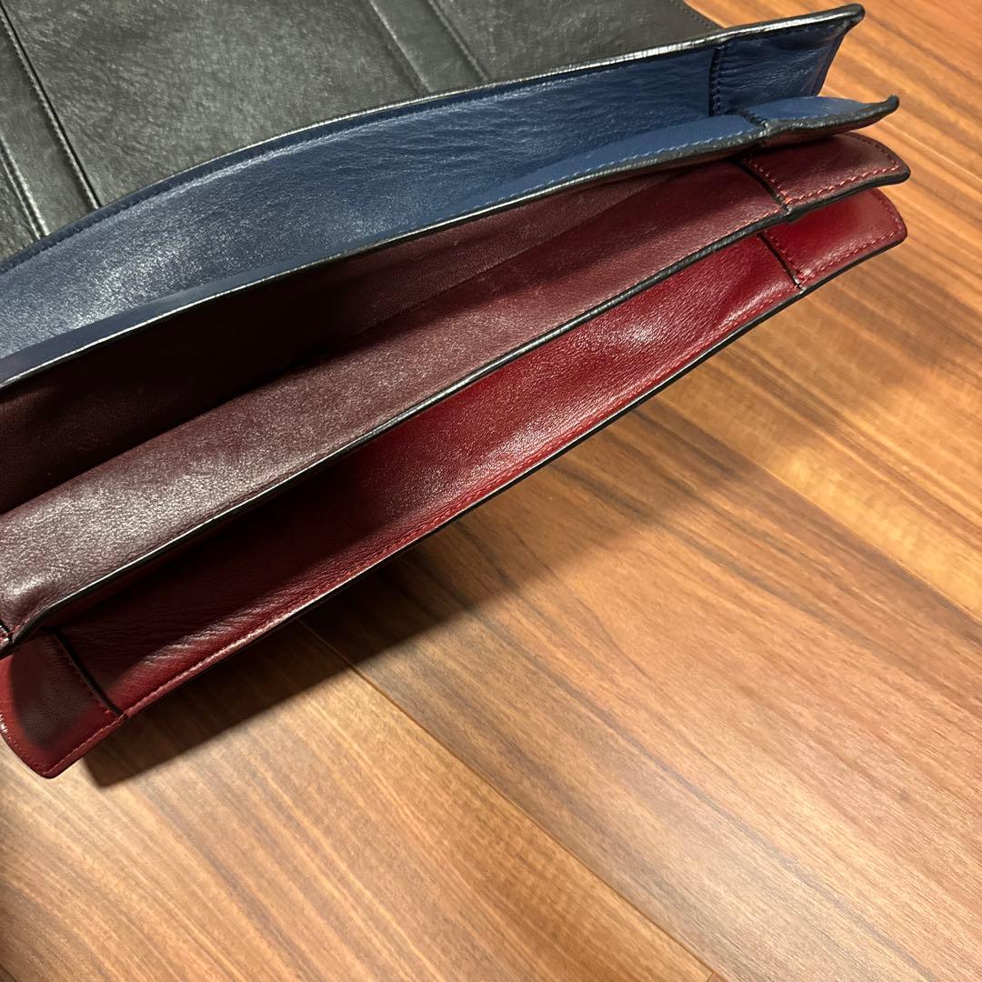 ポールスミス　コンサティーナ レザートートバッグ