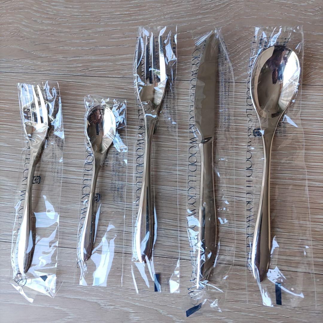 LUCKY WOOD カトラリーセット 25点