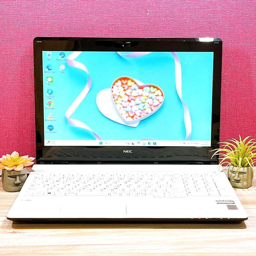 Win11✨Corei7✨8GB✨すぐ使えるノートパソコン✨カメラ付✨ブルーレイ