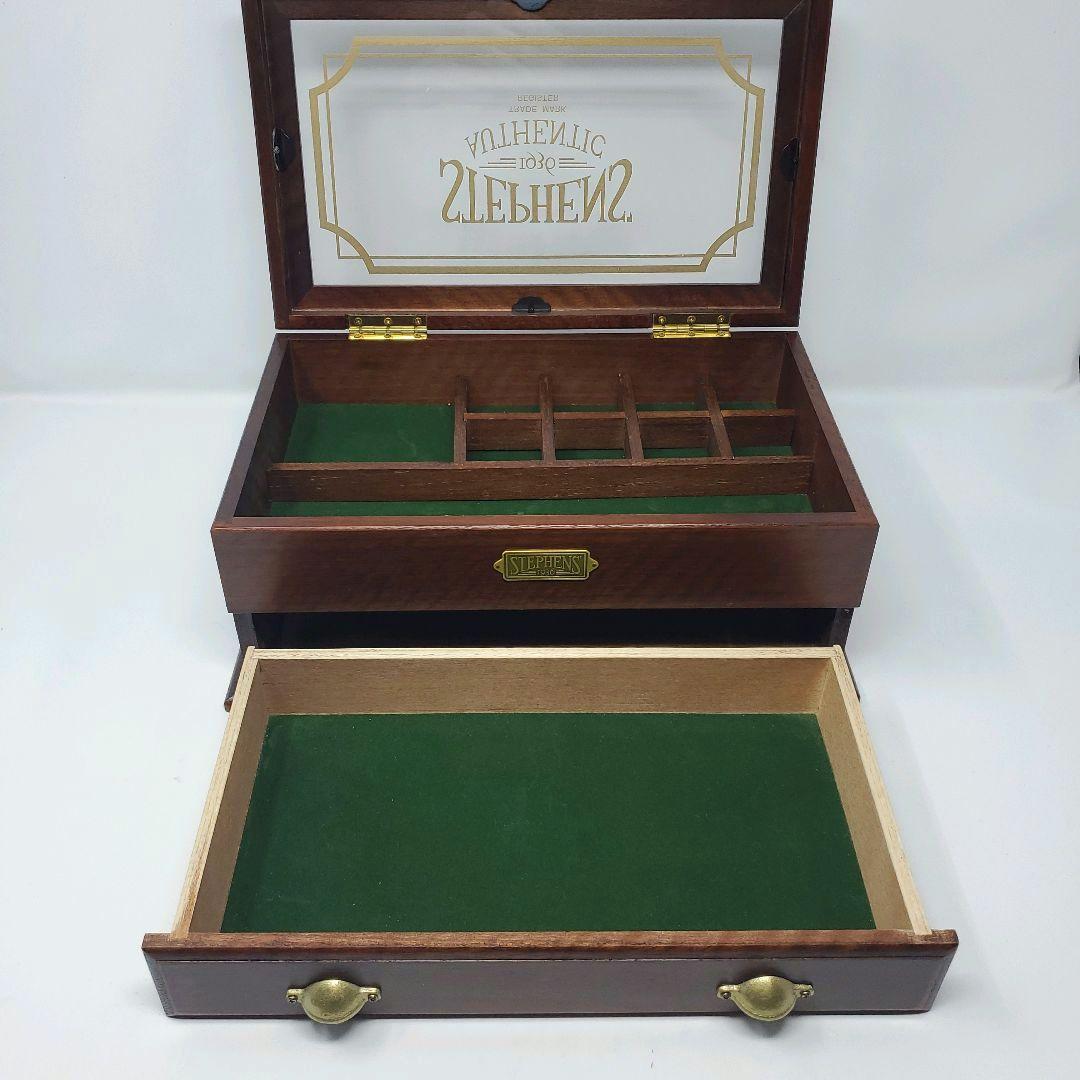 希少アンティーク stephens 1936 二段重ね コレクションケース
