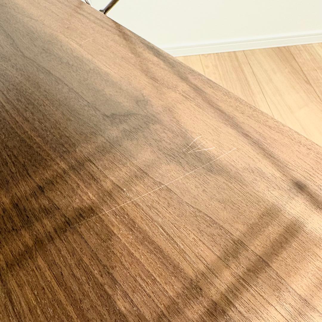 美品！無印良品 ステンレスユニットシェルフ ウォールナットワイド木棚