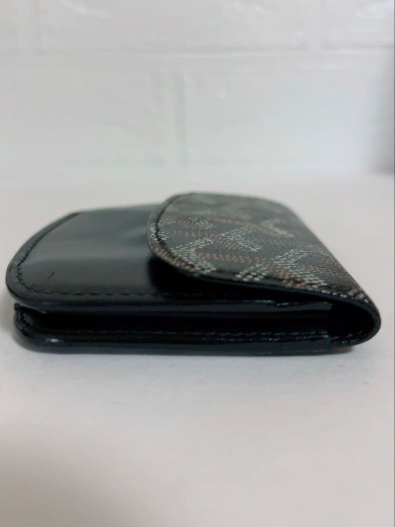 ゴヤール　GOYARD ヘリンボーン　レザー　ケース　ご銭入れ