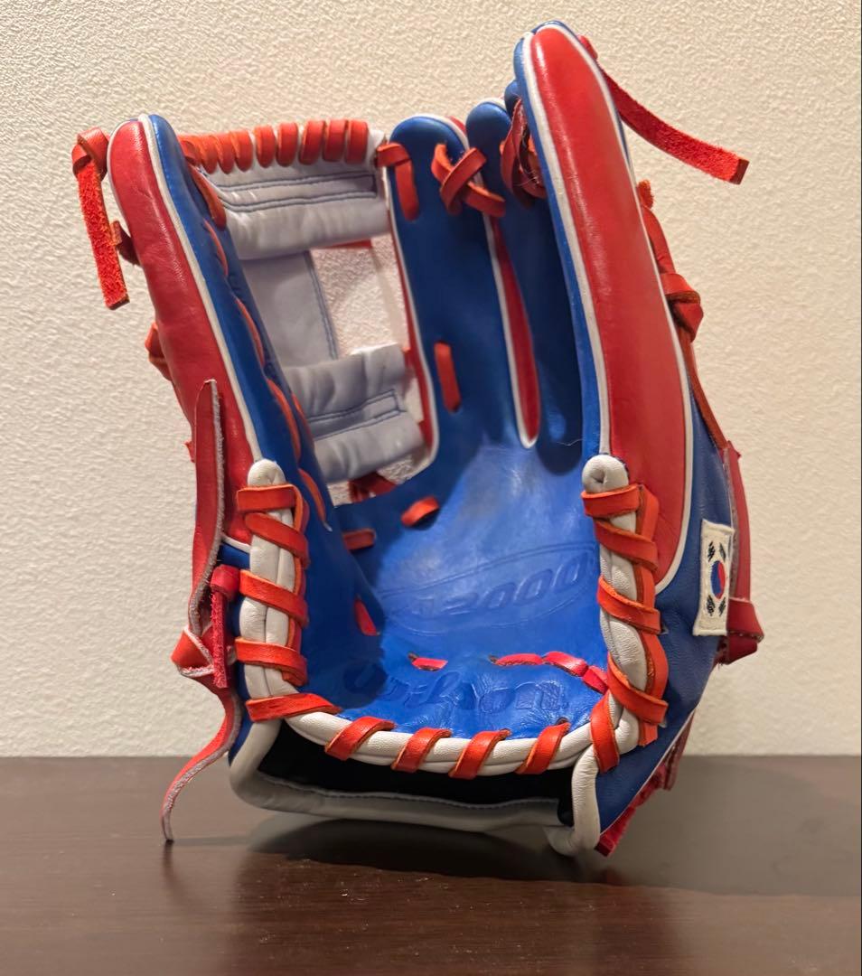 Wilson A2000 硬式グローブ 赤青