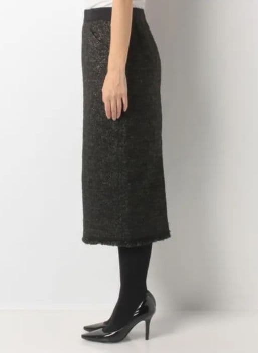 LANVIN COLLECTION　ラメツィードタイトスカート　size40