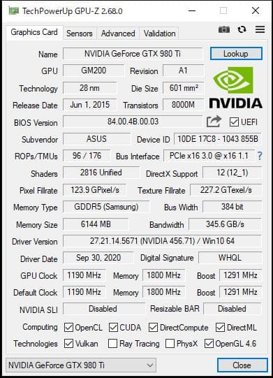 ASUS STRIX GTX 980 Ti グラフィックボード